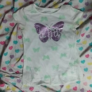 KIDS PRETTY 'BE FREE' BUTTERFLY SHIRT